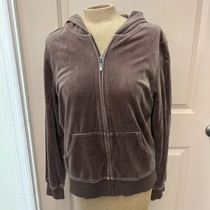SJB Active women’s size large gray velour tracksuit jacket.
